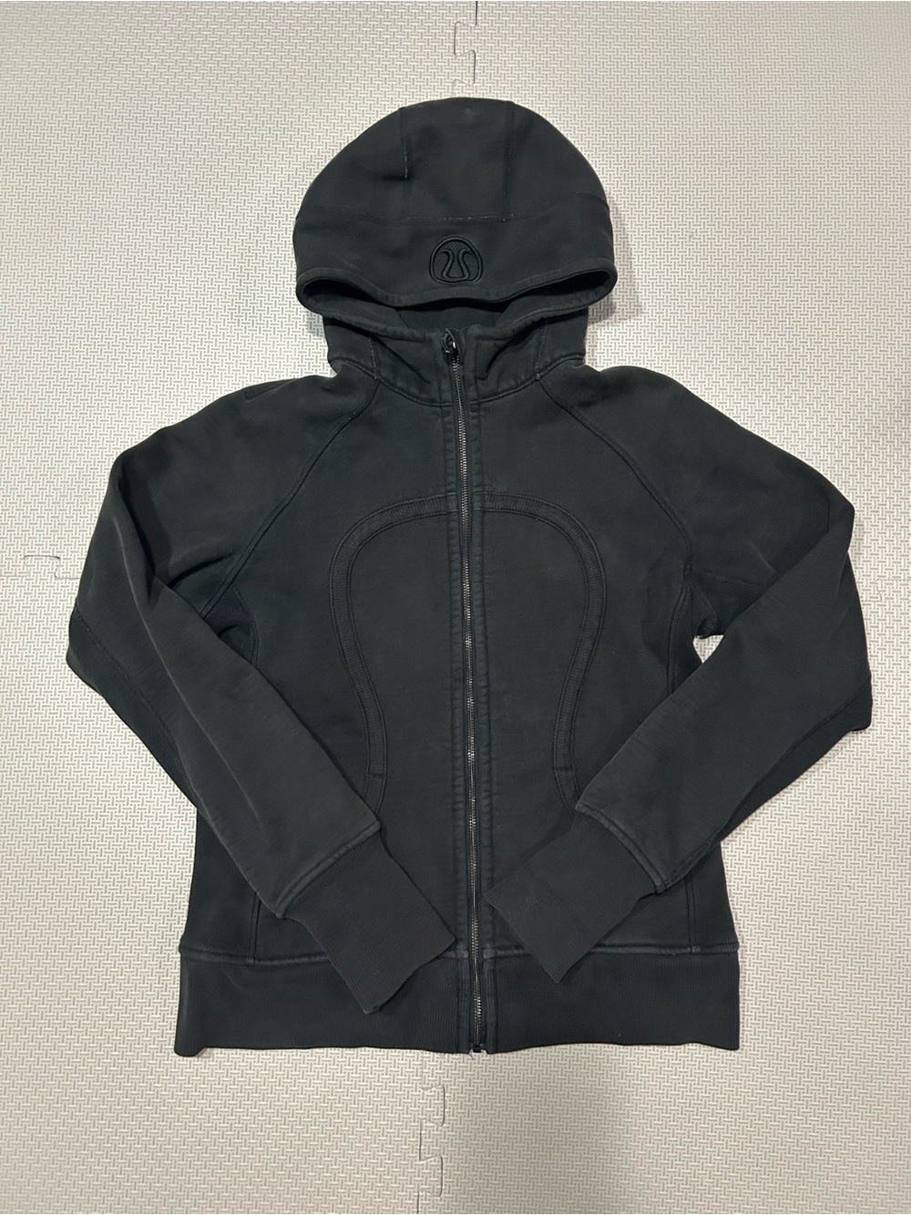lululemon athletica Womens Black Full-Zip Hooded Jacket